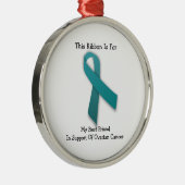 Métallique Sensibilisation au cancer de l'ovaire - Ornement (Droite)