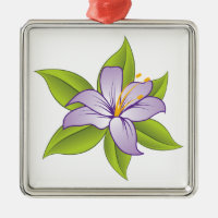 Stargazer lilas violet lily ornement personnalisé