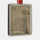 Métallique Vieil ornement de carte de la savane (Droite)