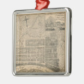 Métallique Vieil ornement de carte de la savane (Gauche)