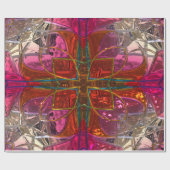 Métallisateur brillant emballage cadeau en verre r (Plat)