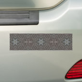Metallisch metaalgaas bumpersticker (Op auto)