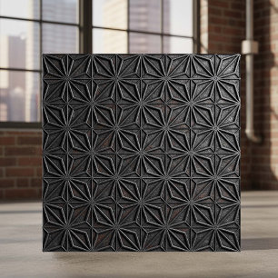 Metallische geometrische steruitbarsting Gietijzer Tegeltje