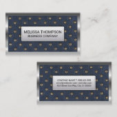 Metallische rand | Luxe bekleding Visitekaartje (Voorkant / Achterkant)