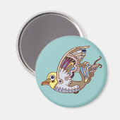 Metallon Bird Magnet Magneet (Voorkant / Achterkant)