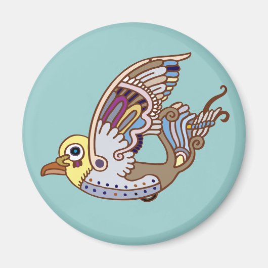 Metallon Bird Magnet Magneet (Voorkant)