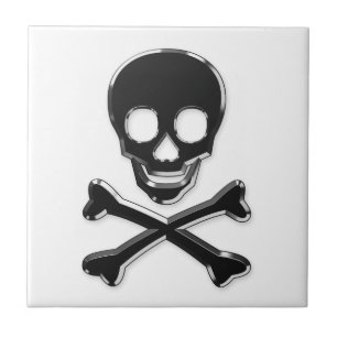 Metallschul en botten tegeltje