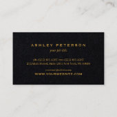 Métallurgique Vieux Chêne Arbre Élégant Carte de v (Dos)