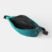 Métallurquoise bleu et noir Parties scintillant Om (Ouvrir)