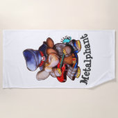 Metalphant avec la serviette de plage de guitare - (Devant)