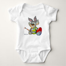 Metalphant Easter Bunny Baby Bodysuit