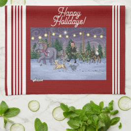 Metalphant Family Tree Kitchen Towel Theedoek