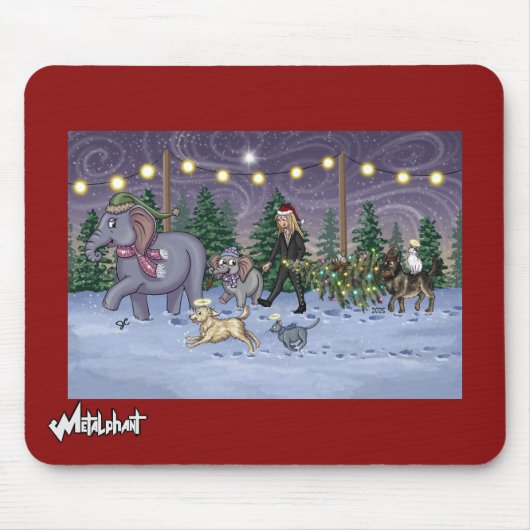 Metalphant Family Tree Mouse Pad Muismat (Voorkant)