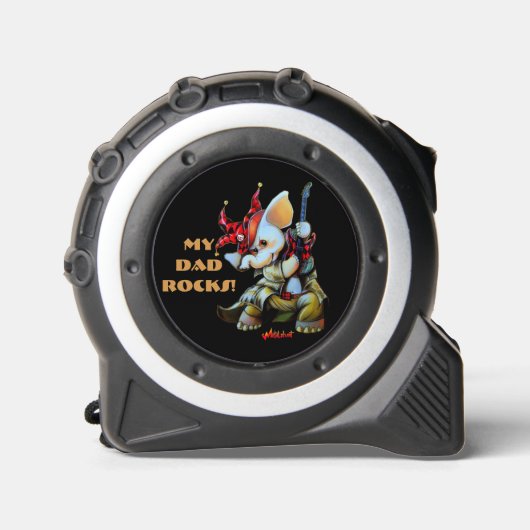 Metalphant Jester Mijn vader Rocks Tape Measure Rolmaat (Voorkant)