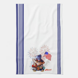Metalphant USA Flag Kitchen Towel Theedoek