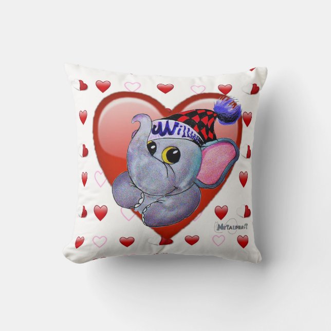 Metalphant Valentijnskussen Kussen (Voorkant)