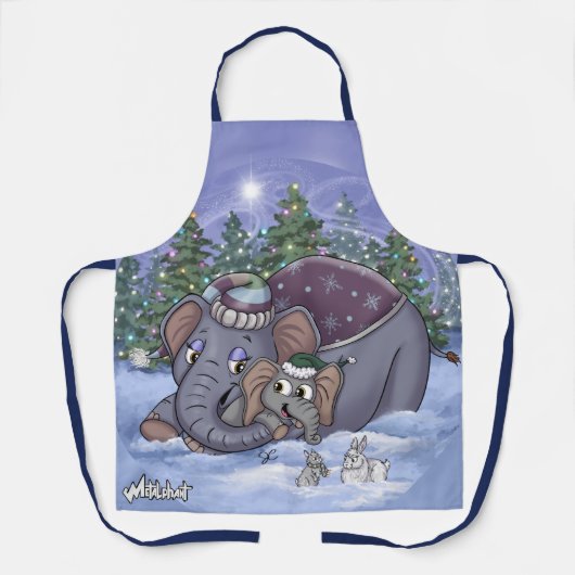 Metalphant Wilbur & Mom Apron Schort (Voorkant)