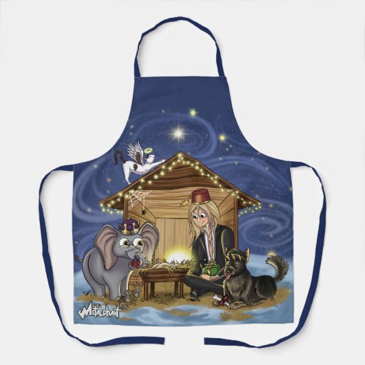 Metalphant Wilbur's ware betekenis van Kerstmis Schort (Voorkant)