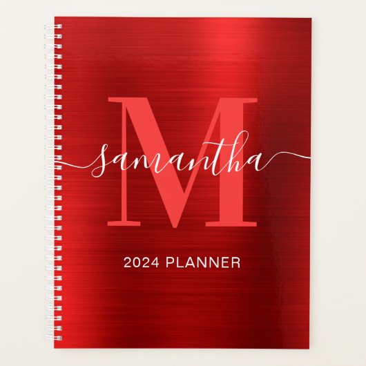 Metalrood Signature Monogram Planner (Voorkant)