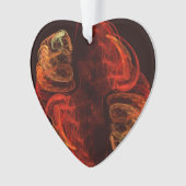 Metamorfose Abstracte Art Acrylhart Ornament (voorkant)