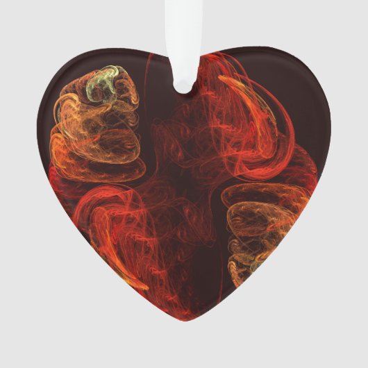 Metamorfose Abstracte Art Acrylhart Ornament (voorkant)