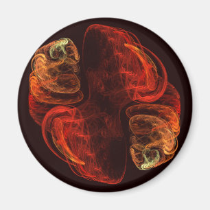 Metamorfose Abstracte art Round Magnet Magneet