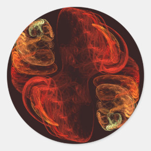 Metamorfose Abstracte art Round Sticker