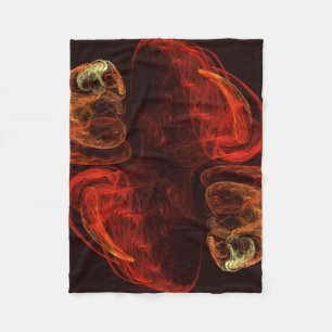 Metamorfose Abstracte kunst Fleece Deken