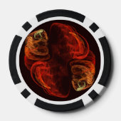 Metamorfose Abstracte kunst Poker Chips (Achterkant)