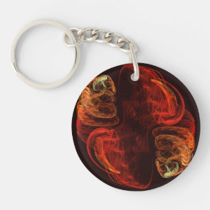 Metamorfose Abstracte kunst Sleutelhanger