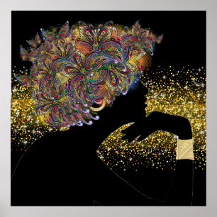 METAMORFOSE Butterfly Lady Poster