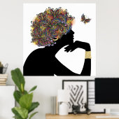METAMORFOSE Butterfly Lady Poster (Thuiskantoor)
