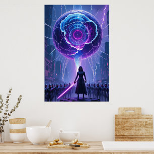 Metamorfose Sci-Fi Poster - Futuristische krijger