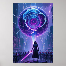 Metamorfose Sci-Fi Poster - Futuristische krijger