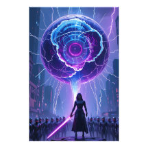 Metamorfose Sci-Fi Poster - Futuristische krijger