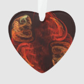 Métamorphose Art Abstrait Coeur acrylique (dos)