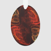 Métamorphose Art Abstrait Oval acrylique (dos)