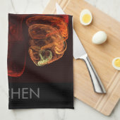 Métamorphose Art Abstrait serviette de cuisine (Quart Plié)