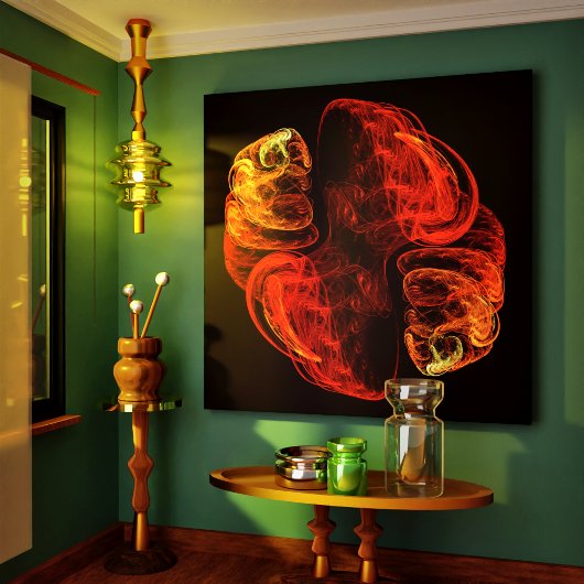 Métamorphose Art Abstrait Toile Enveloppée Impress