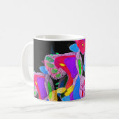 Métamorphose Conception violette Monogramme Mug (Devant gauche)