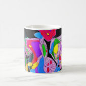 Métamorphose Conception violette Monogramme Mug (Centre)