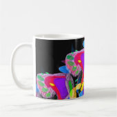 Métamorphose Conception violette Monogramme Mug (Gauche)