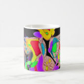 Métamorphose Rouge Design Monogramme Mug (Centre)