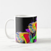 Métamorphose Rouge Design Monogramme Mug (Gauche)