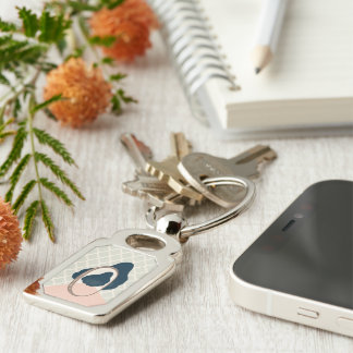 metaphor_15_een meisje in de spiegel metaal sleutelhanger