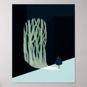 métaphore_7_une fille dans les bois affiche mate