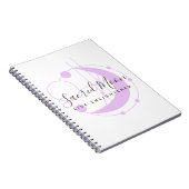 Metaphysical Mon Minimalist Paars Personalized Notitieboek (Rechterzijde)