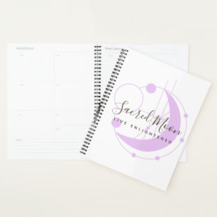Metaphysical Mon Minimalist Paars Personalized Planner