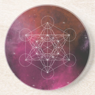Metatron boogengel zen zandsteen onderzetter