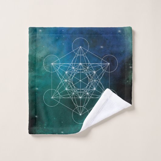Métatron, chakra, zen, géométrie sacrée, ange, spi (Gant de toilette)